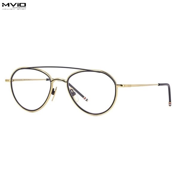  Kính Thom Browne Gọng Gold Viền Cờ TB109 CGLDNVY 