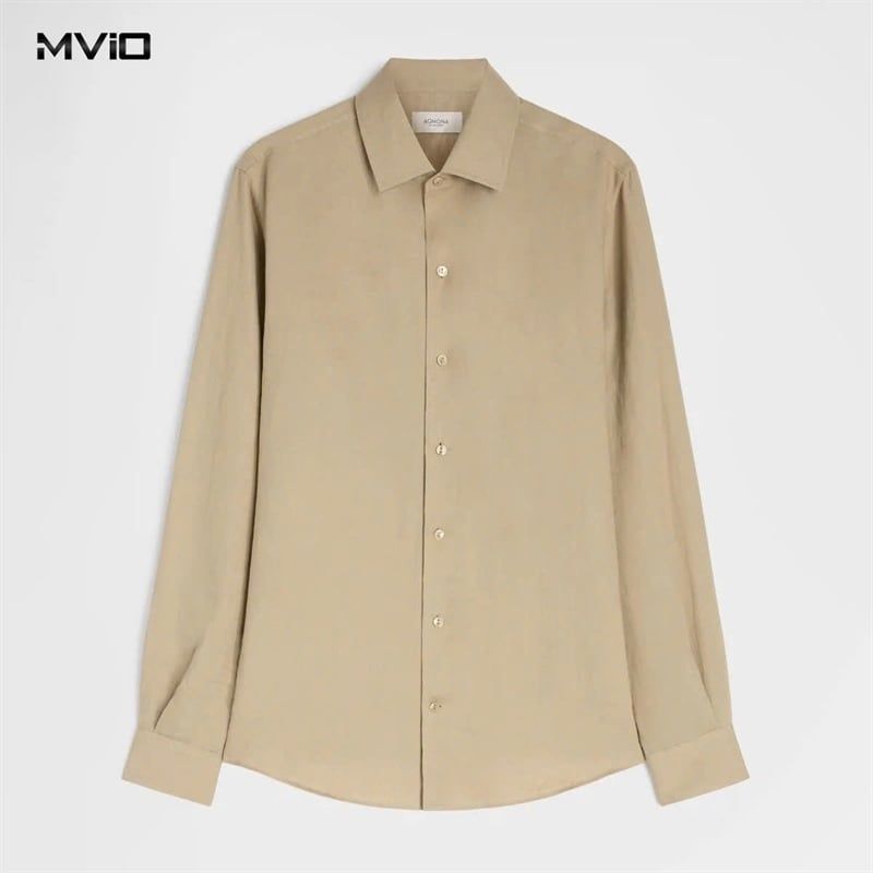  Sơ Mi Agnona Dài Tay Linen Beige PE26P_TD07U1_Y_U3049_N66 