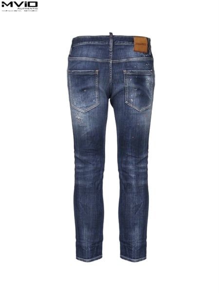  Jean Dsquared Xanh Skater Xanh Rách Vẩy Sơn S74LB1734 