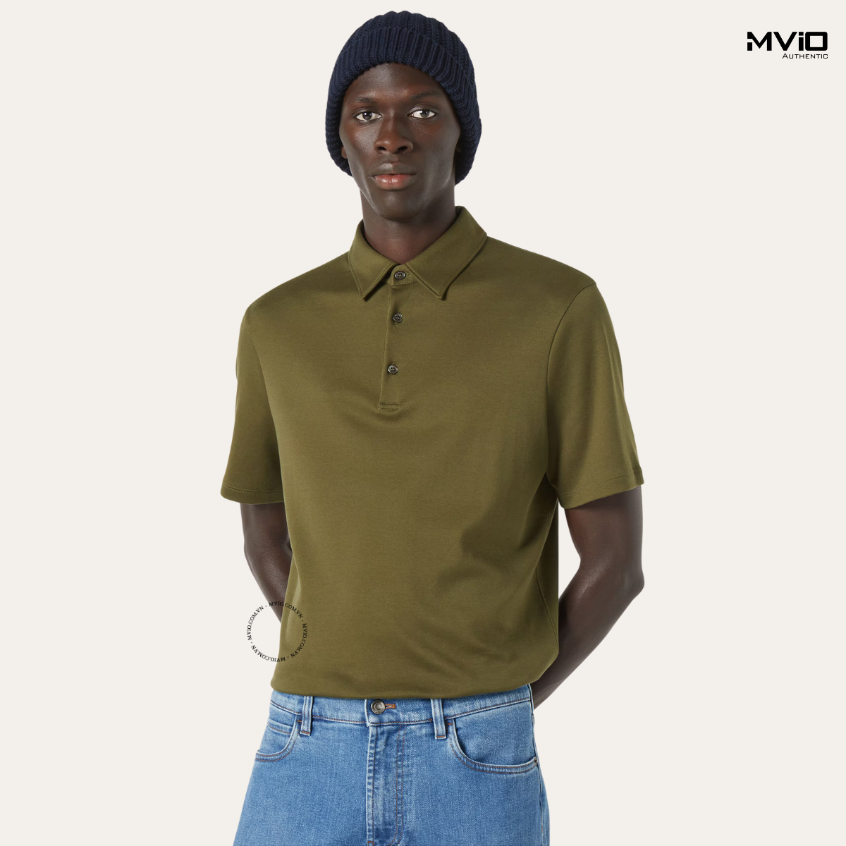  Polo Loro Piana Xanh Green Cotton Sea Island FAP0798171566 