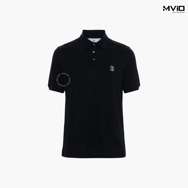  Polo Brunello Cucinelli Navy Logo MOT638765 