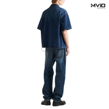  Sơ Mi Prada Denim Xanh Tag Ngực GEC067_109J_F0008 