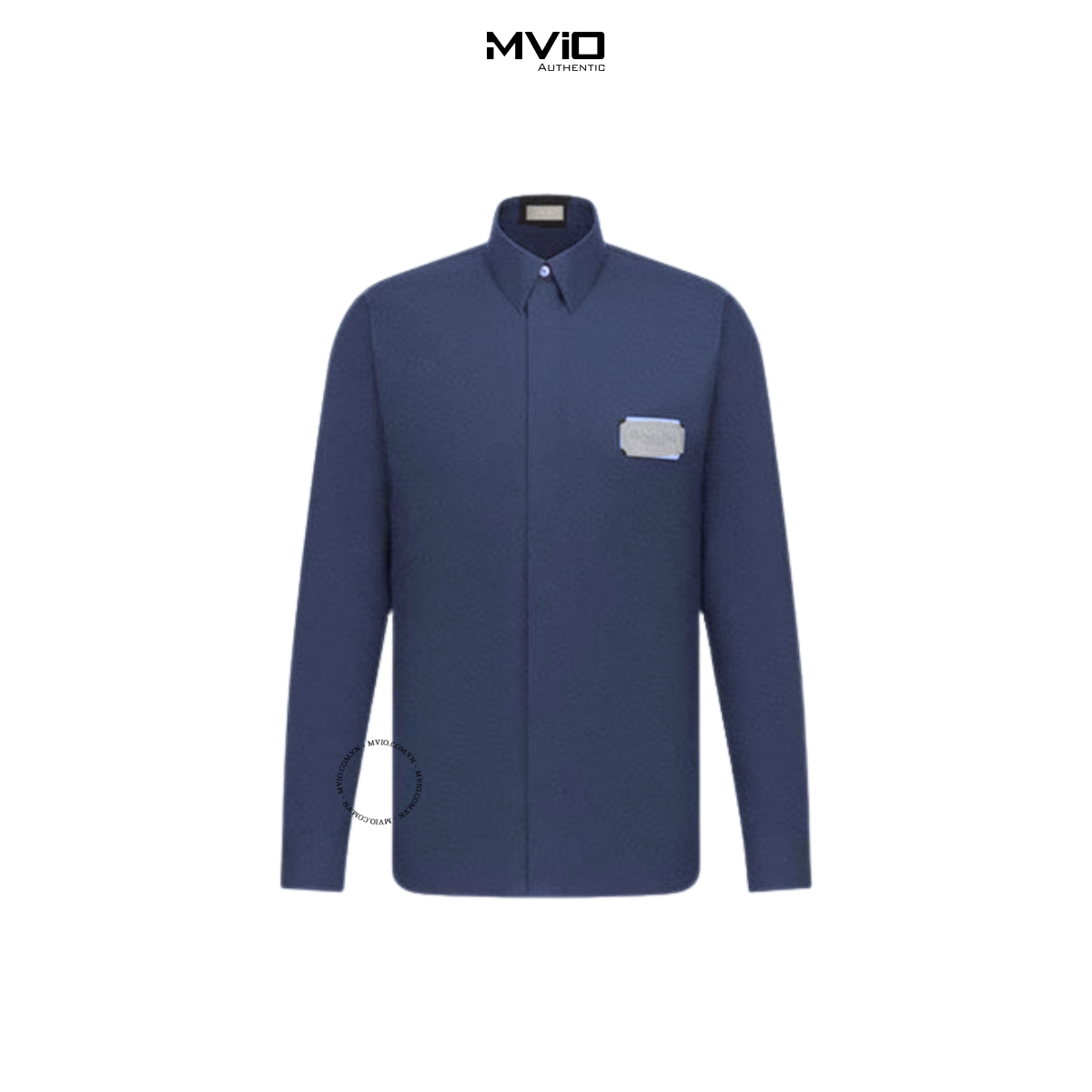  Sơ Mi Dior Dài Tay Navy Tag Xám 313C545 1581 - 503 