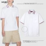  Polo Gucci Trắng Viền Đỏ 784422 XJGJW 9692. 