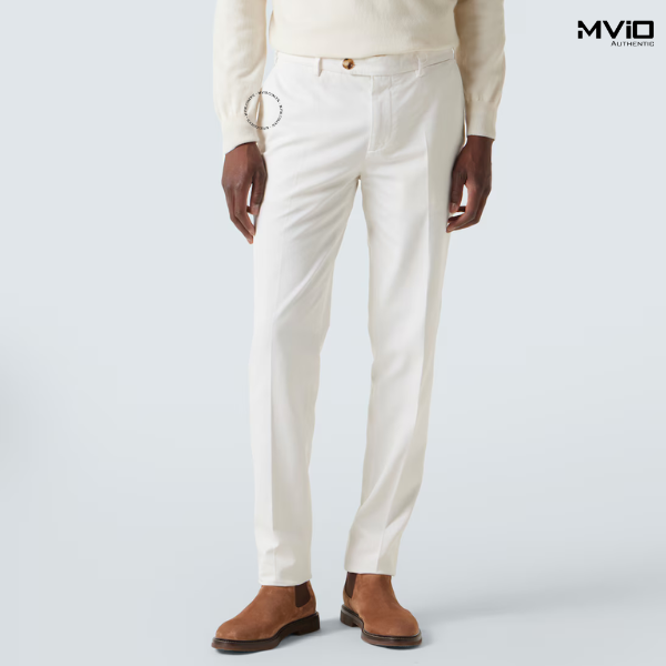  Quần Kaki Brunello Cucinelli Trắng M252DE1450 C2200 