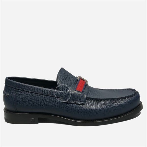  Loafer Louis Vuitton Navy Vạt Đỏ 