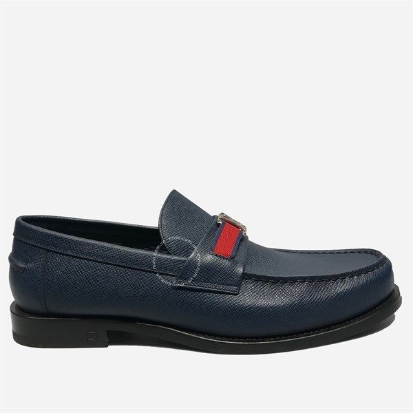  Loafer Louis Vuitton Navy Vạt Đỏ 