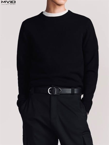  Belt Dior CD Navy Khoá Cài 456RUYRT H56E 