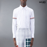  Sơ Mi Thom Browne Trắng Dài Tay Kẻ Màu MWL301O07720 960 