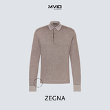  Polo Zegna Dài Tay Marrone UE394A8 E739 M09 