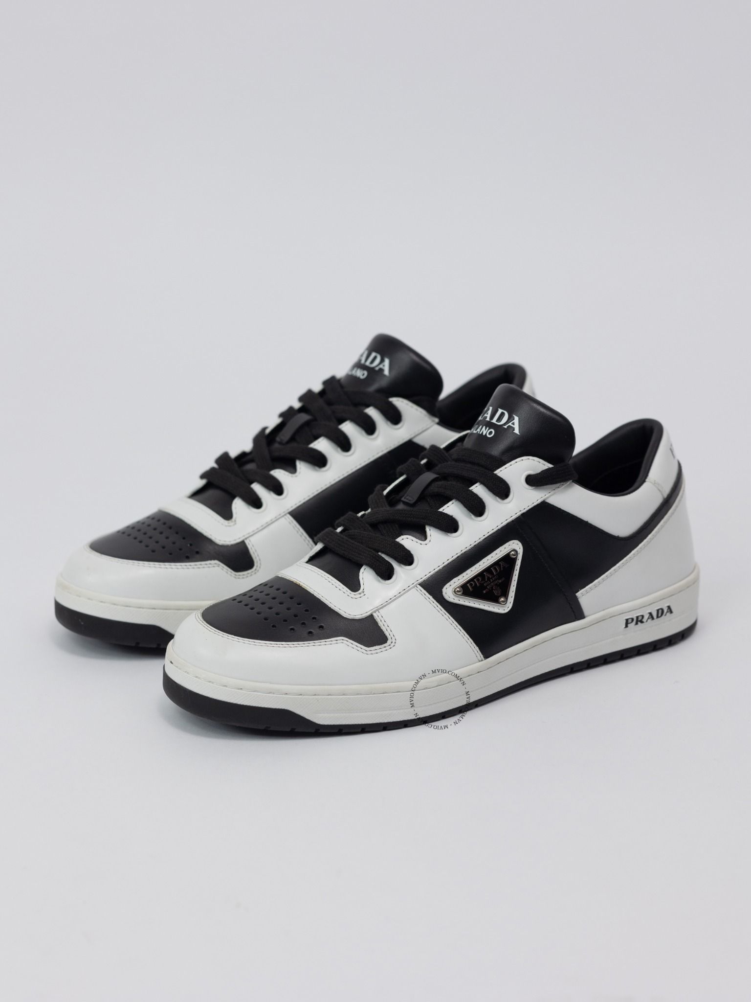  Sneaker Prada Đen Mix Trắng Branco 2EE364 3LKG 