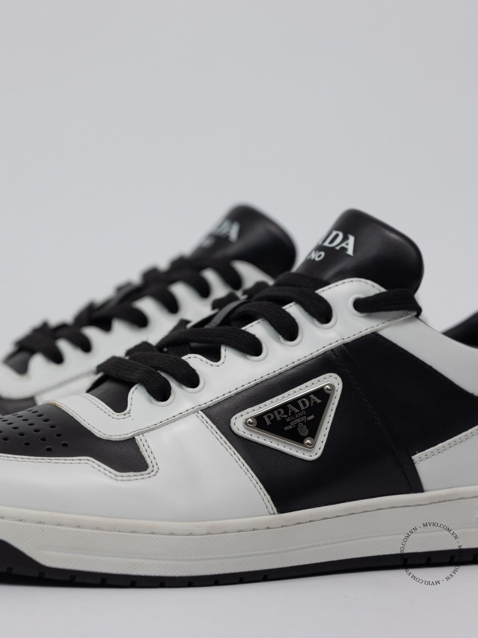  Sneaker Prada Đen Mix Trắng Branco 2EE364 3LKG 