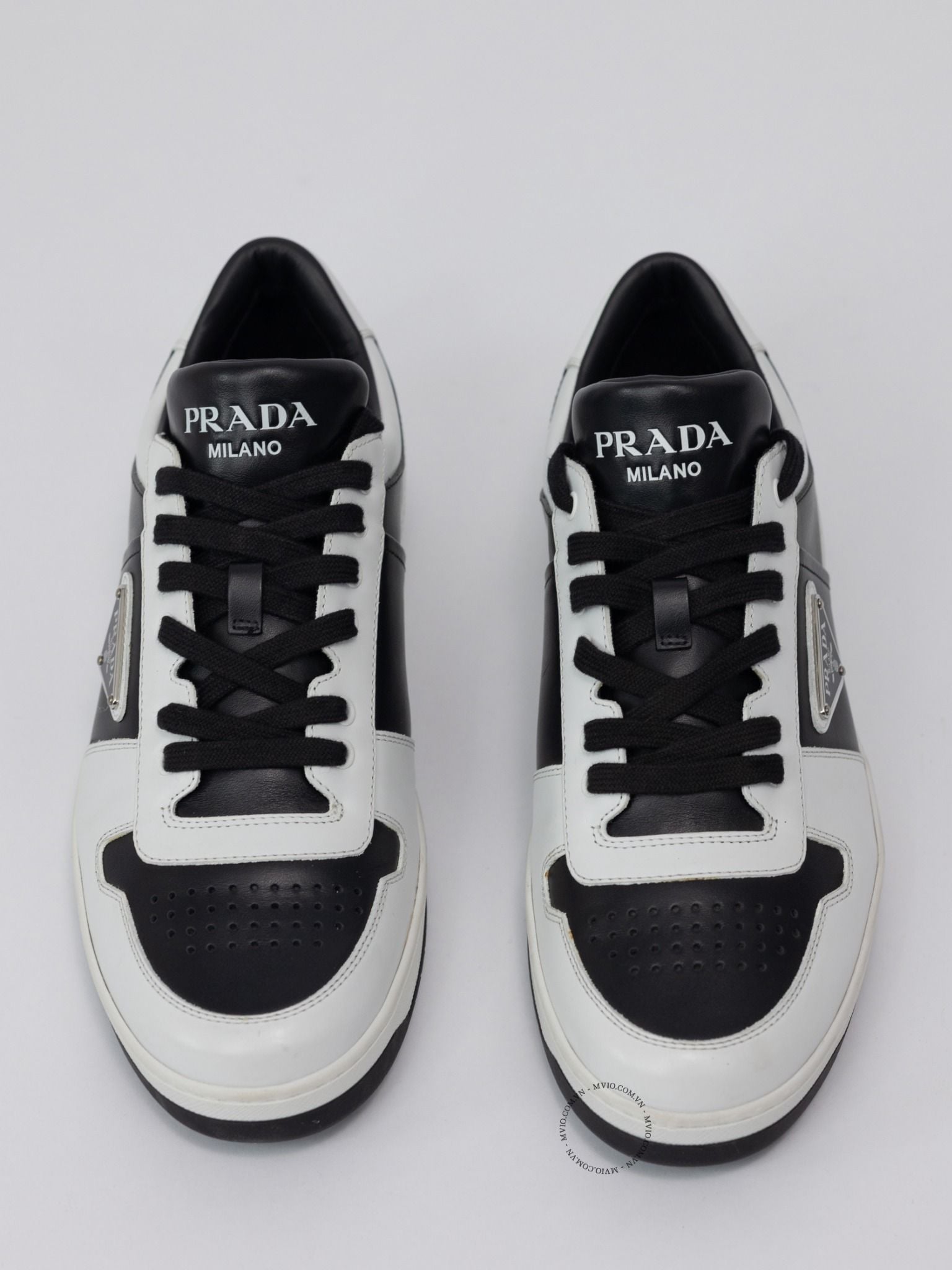  Sneaker Prada Đen Mix Trắng Branco 2EE364 3LKG 