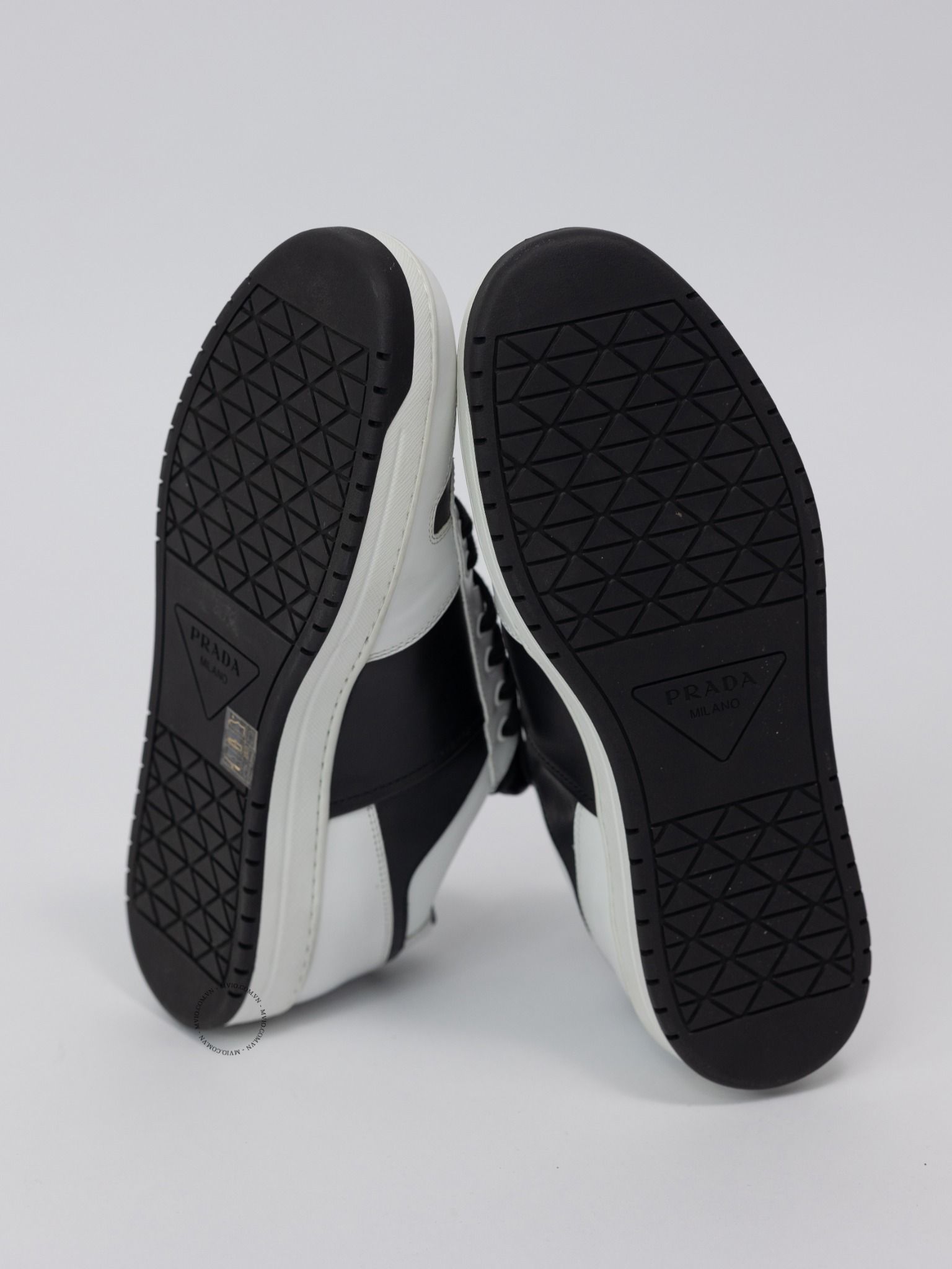  Sneaker Prada Đen Mix Trắng Branco 2EE364 3LKG 