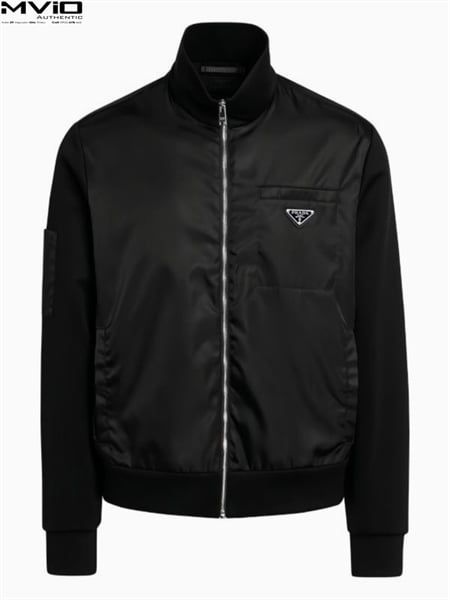  Khoác Prada Đen Tag Tay Dệt Kim UJL189S21211JE F0806 