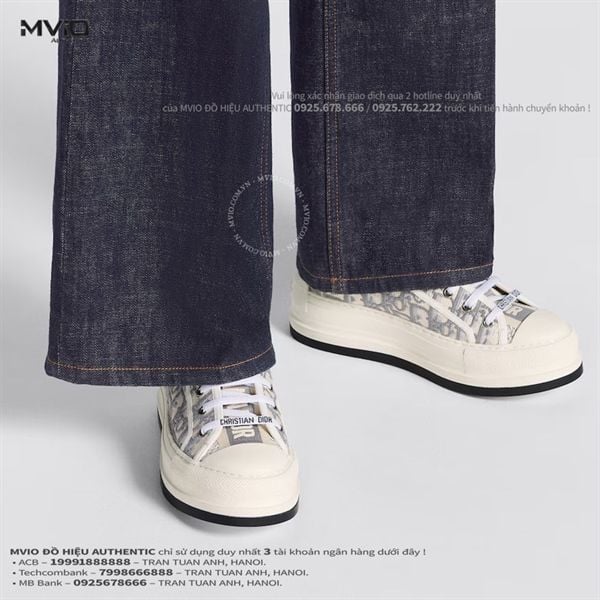  Sneaker Dior Trắng Grey Stone Oblique KCK385OBE 33G 