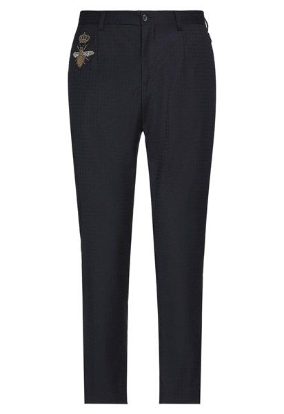  Quần Vải Dolce Gabbana Đen Ong Thêu Gold G13AMZ FUZSA 