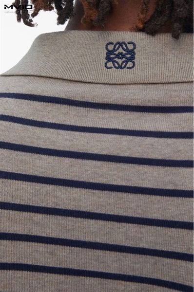  Polo Loewe Be Dệt Kim Kẻ Ngang H616Y14K68 