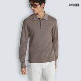  Polo Zegna Dài Tay Marrone UE394A8 E739 M09 