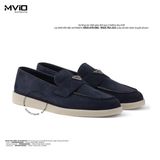  Loafer Prada Xanh Navy Đế Trắng 2DG124FG000103_F0008 