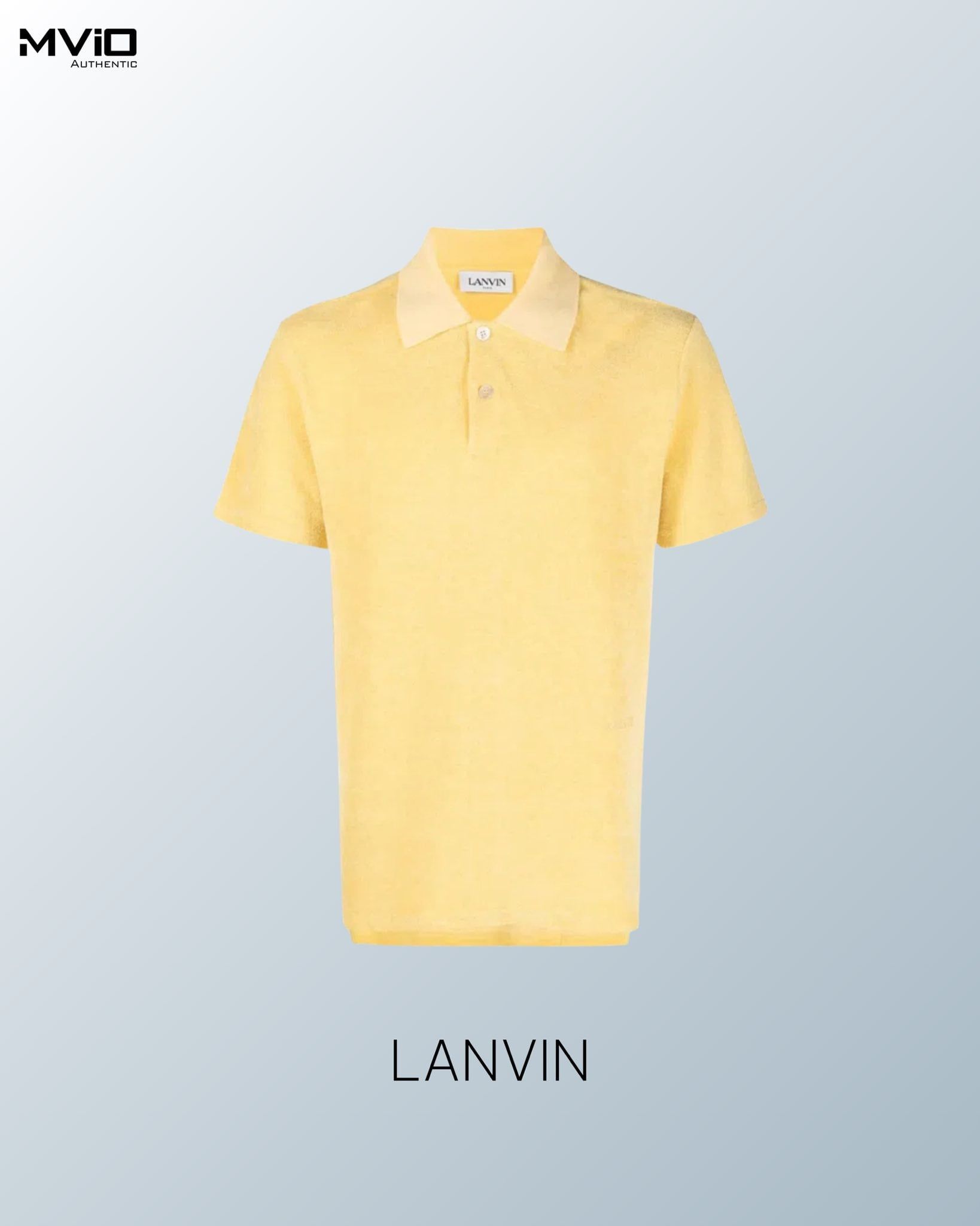  Polo Lanvin Vàng Giallo Chữ Thêu Bụng RMPL0011J003E23 