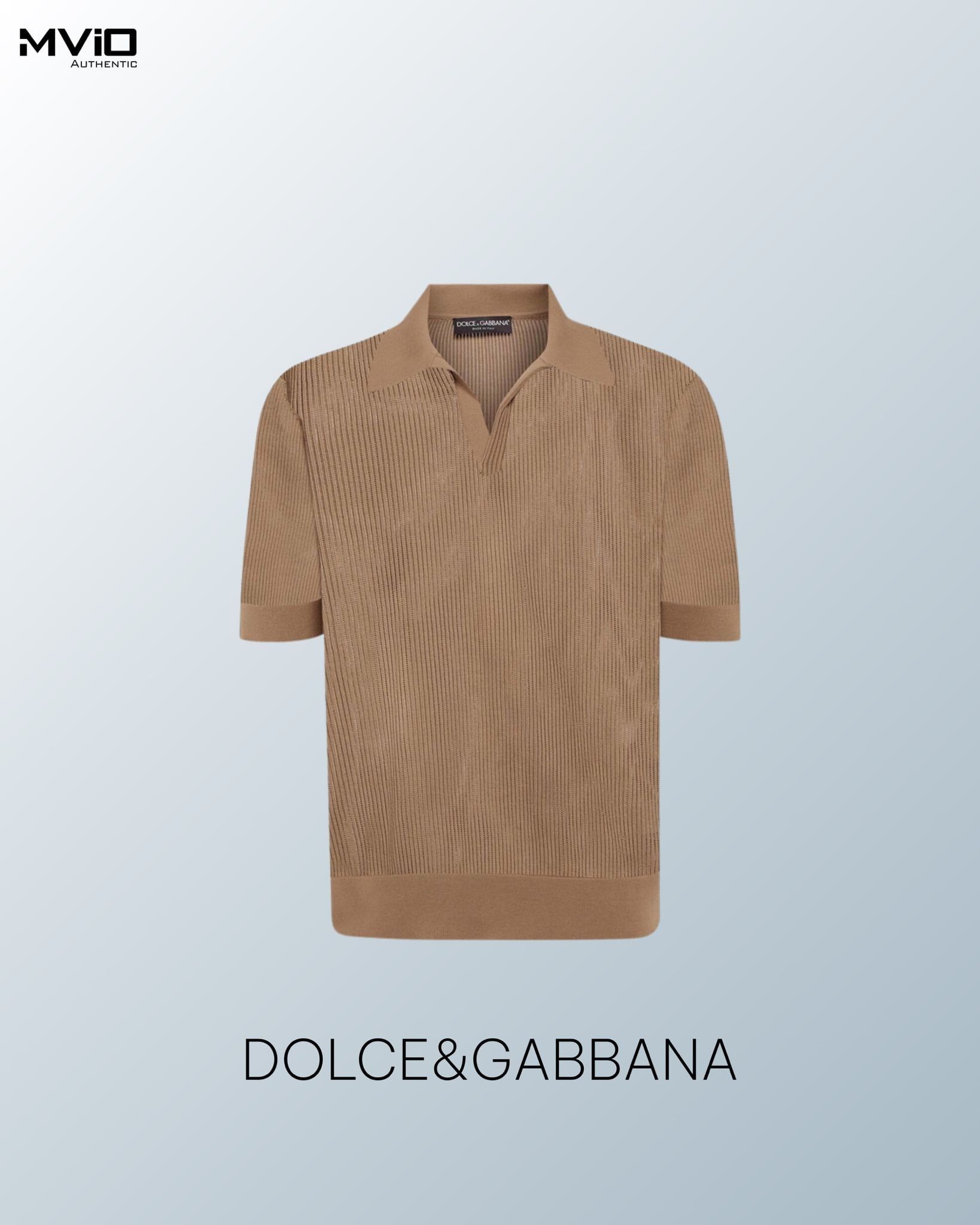  Polo Dolce Gabbana Nâu Dệt Kim GXZ28T JBCCHM 0264 