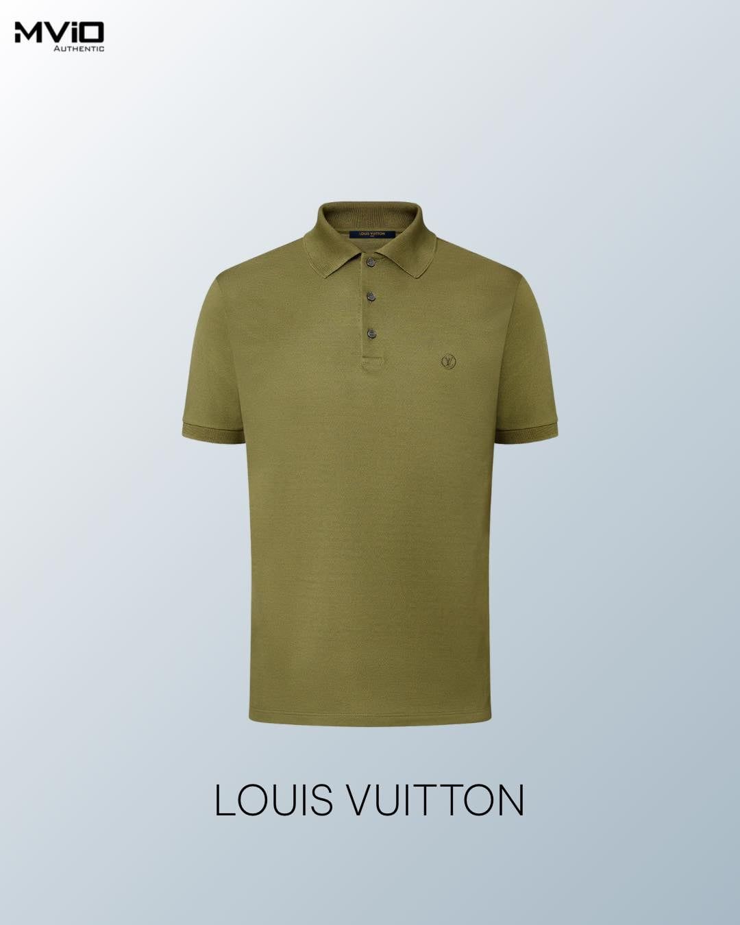  Polo Louis Vuitton Xanh Green 1A1VGG 