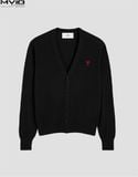  Khoác Cardigan Ami Paris Đen Tim Đỏ HKC361001 009 
