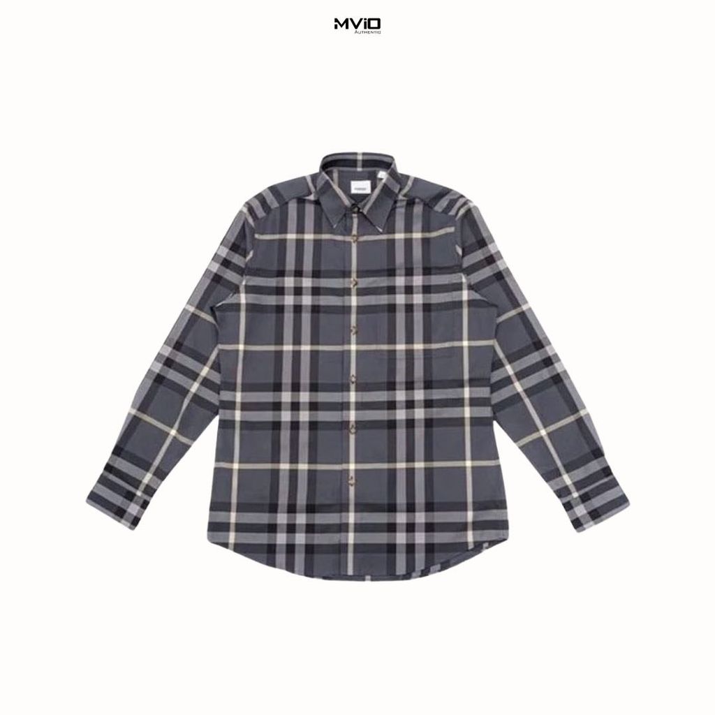  Sơ Mi Burberry Dài Tay Seal Grey Ip Check 8092915 1002 