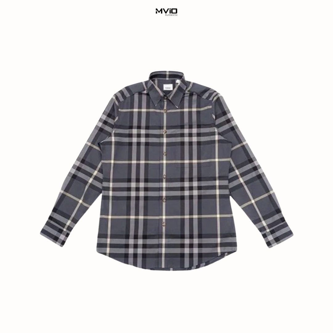  Sơ Mi Burberry Dài Tay Seal Grey Ip Check 8092915 1002 