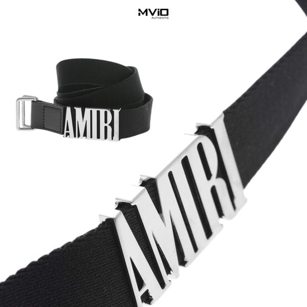  Belt Amiri Đen Vải Ps22Mal02 006 
