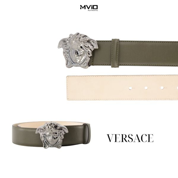  Belt Versace Mặt Medusa Xanh 616037092039 
