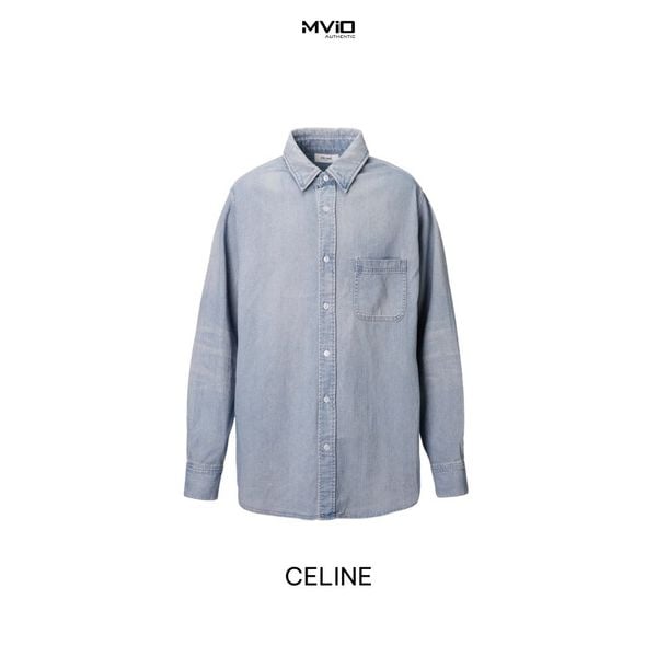  Sơ Mi Celine Xanh Indigo Denim 2T230255U07VS. 