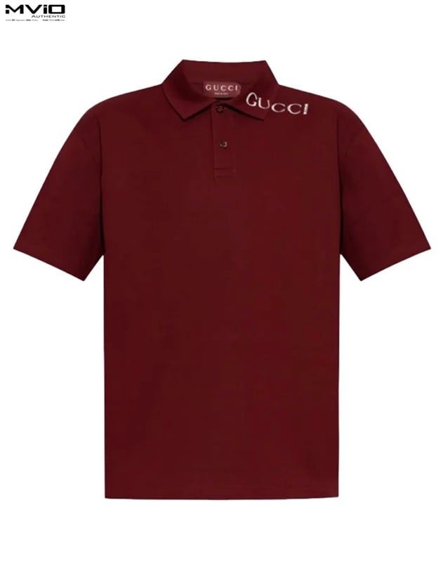  Polo Gucci Đỏ Chữ Mờ 806255 XJG14 