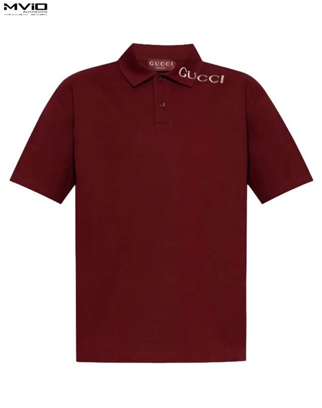  Polo Gucci Đỏ Chữ Mờ 806255 XJG14 