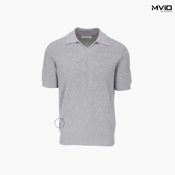  Polo Brunello Cucinelli Xám Kẻ Tăm M29400015 CI807 