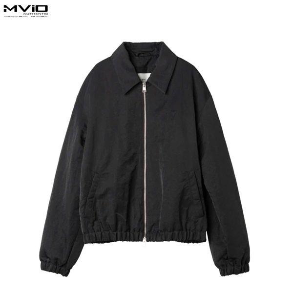  Khoác Ami Paris Đen Khoá Zip Logo Ngực HJK831.PA0035 05518 