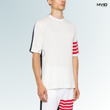  Phông Thom Browne Mix Tay Viền Đỏ MJS285A07862_960 