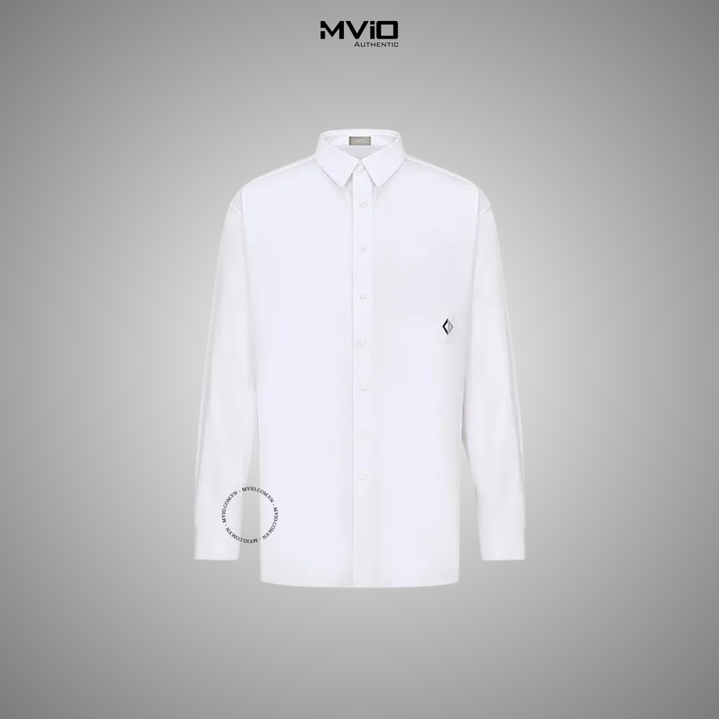  Sơ Mi Dior Trắng Dài Tay CD Diamond 243C551C1581 