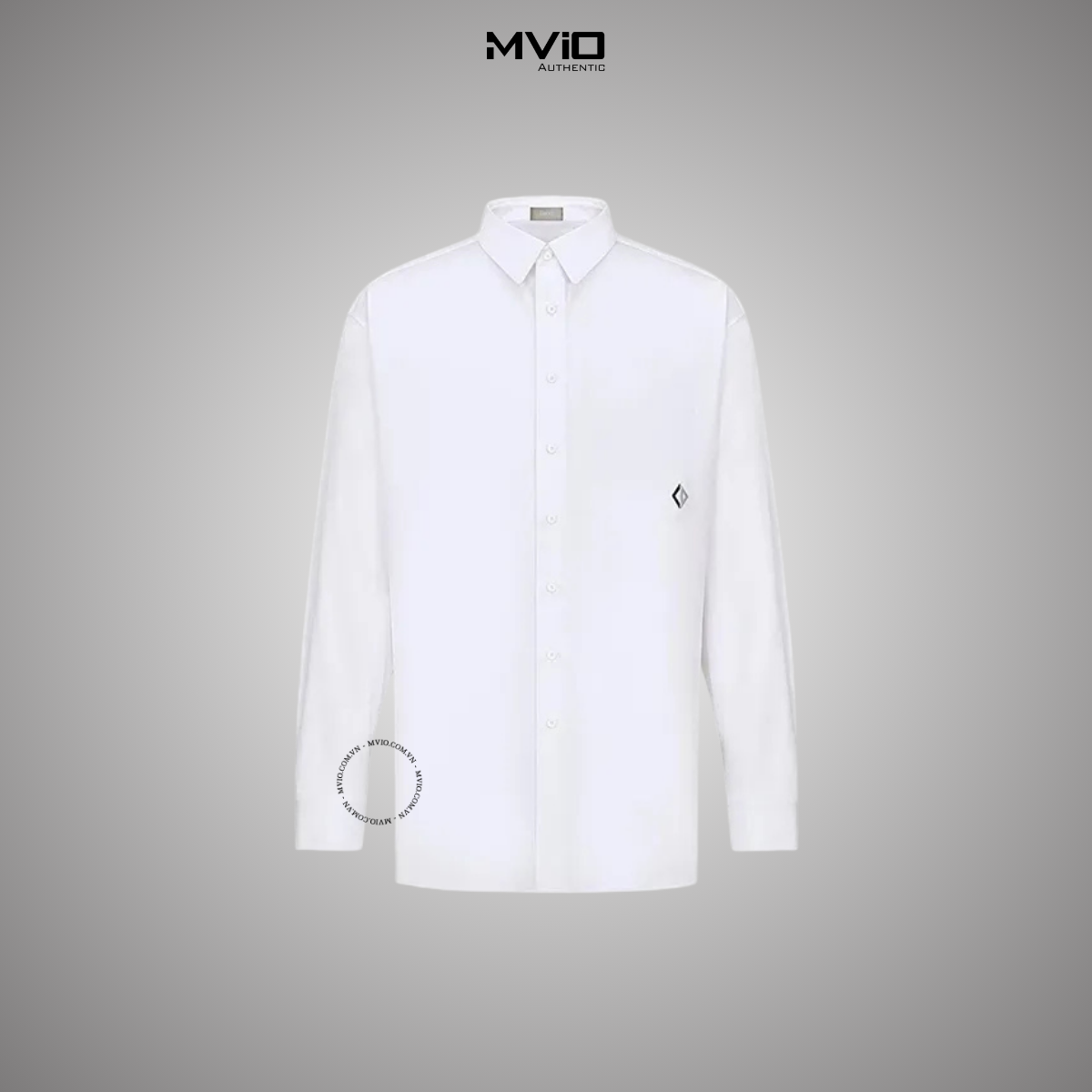  Sơ Mi Dior Trắng Dài Tay CD Diamond 243C551C1581 