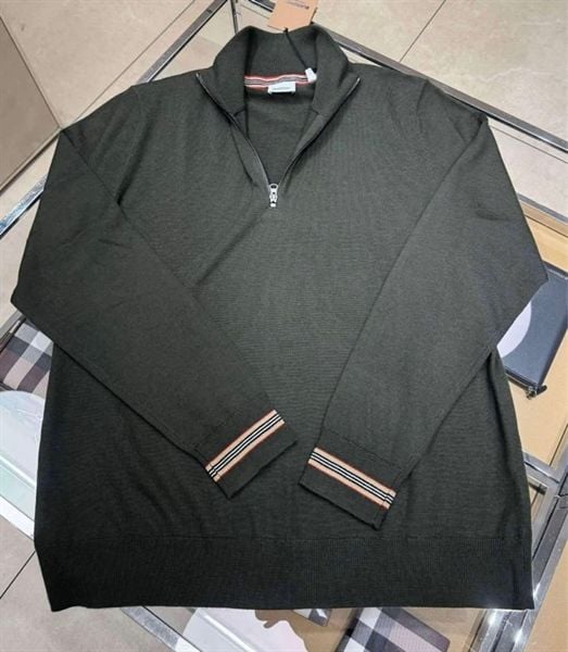  Polo Burberry Dài Tay Len Cổ Zip 8092637 1002 