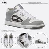  Sneaker Dior B57 Mid Top Xám CD Oblique 3SH141ZXU 86042 
