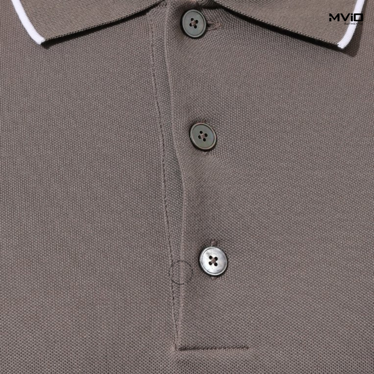  Polo Zegna Xám Cổ Viền Trắng UD358A7.D746.N07.50.R 
