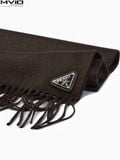  Khăn Prada Cashmere Nâu Moko Tag 2FS065 