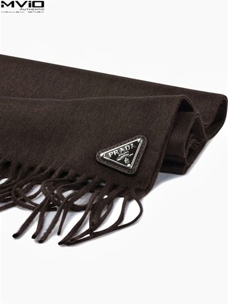  Khăn Prada Cashmere Nâu Moko Tag 2FS065 