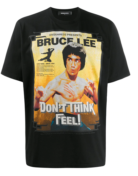  Phông Dsquared2 Đen Bruce Lee S71Gd0900 