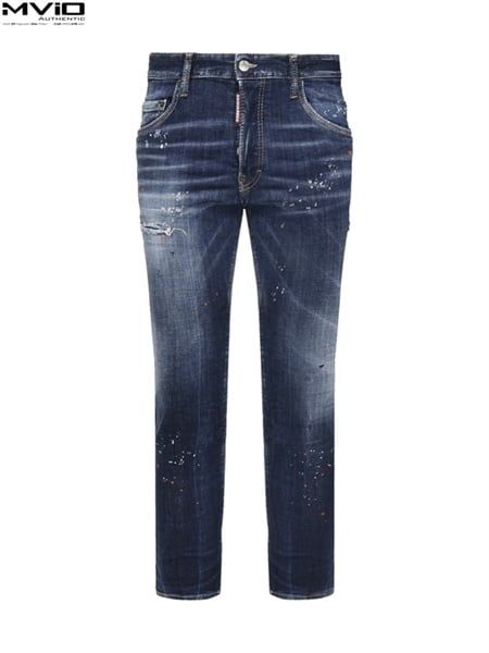  Jean Dsquared Xanh Skater Xanh Rách Vẩy Sơn S74LB1734 