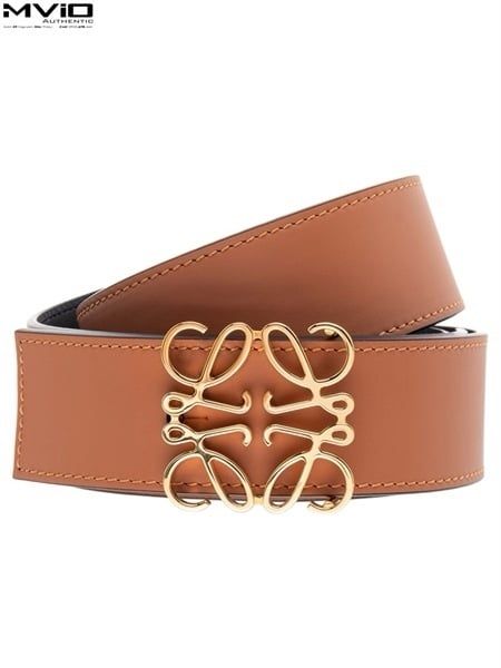  Belt Loewe Mặt Gold Dây Đen & Nâu Vàng Bò E821Z20X02 