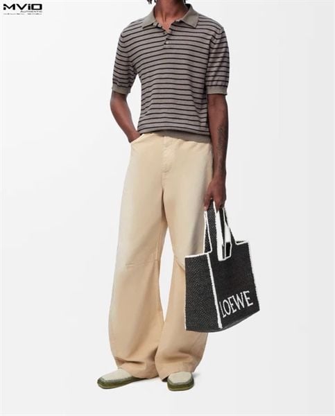  Polo Loewe Be Dệt Kim Kẻ Ngang H616Y14K68 