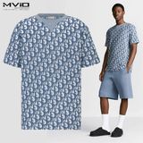  Phông Dior Xanh Vân Oblique 483J646A0906 